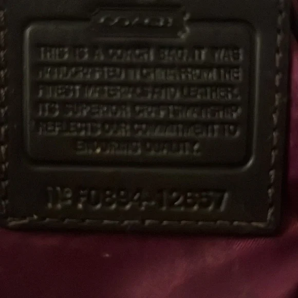 Coach Zoe Signature Shoulder Bag No. F0894-12657 Brown Canvas Hobo Logo - Picture 2 of 2